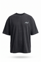 Erkek Del Piero Baskılı Oversize T-Shirt Siyah