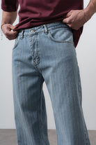 Respire-Erkek Desenli Baggy Jean Açık Mavi-Kot Pantolon-6-Milagron.com