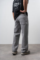 Respire-Erkek Dikiş Detaylı Baggy Jean Gri-Kot Pantolon-4-Milagron.com