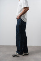 Respire-Erkek Efektli Baggy Jean Lacivert-Kot Pantolon-3-Milagron.com