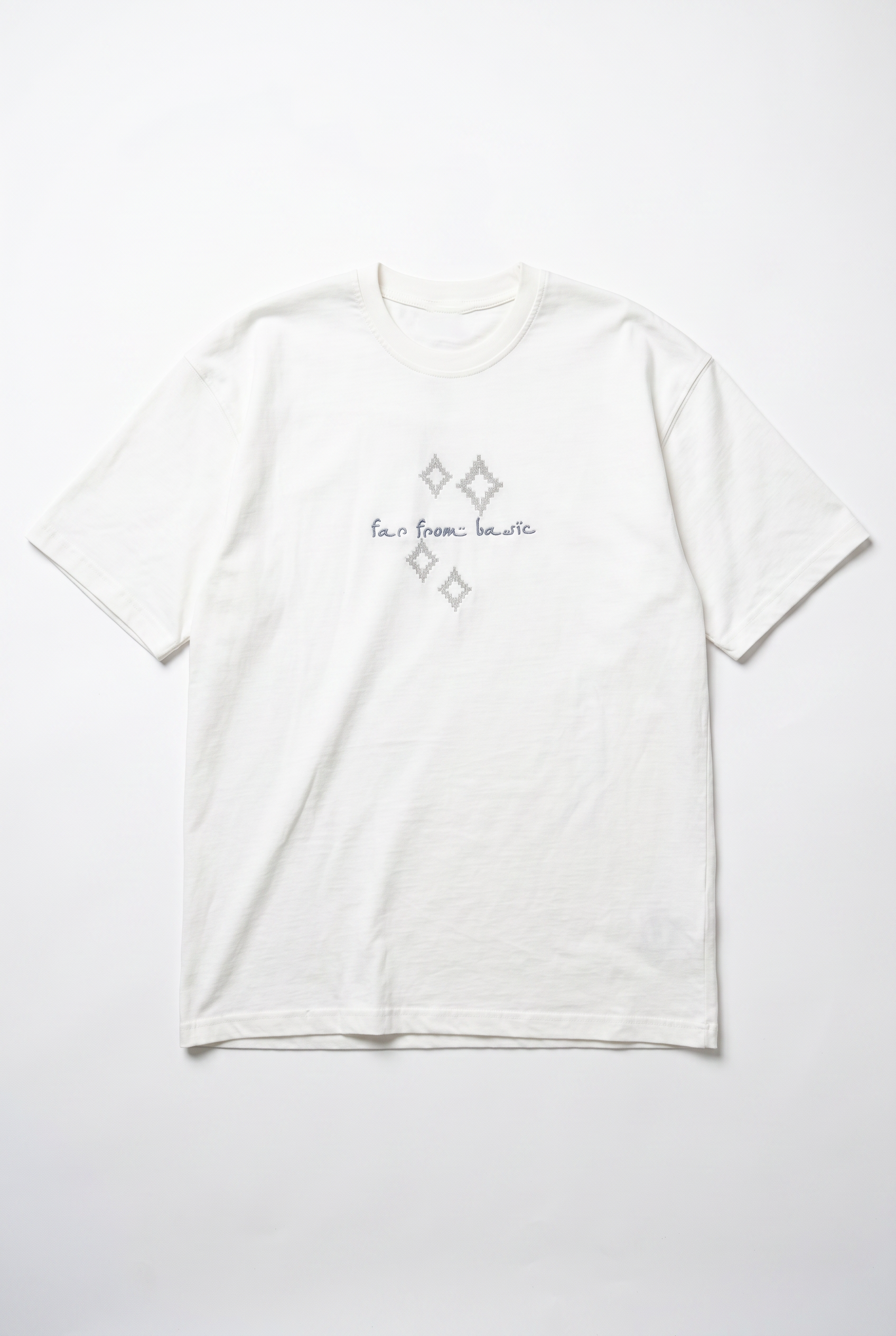 Erkek Ffb Nakış Detaylı Oversize T-Shirt Ekru