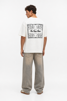 Erkek Ffb Nakışlı Oversize T-Shirt Ekru
