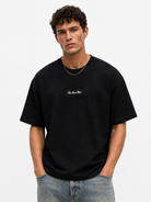 Erkek Ffb Nakışlı Oversize T-Shirt Siyah