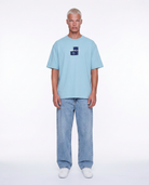 Erkek Ffb Patch Oversize T-Shirt Bebe Mavi