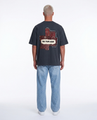 Erkek Ffb Patch Oversize T-Shirt Füme
