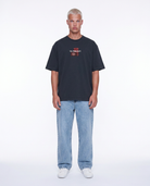 Erkek Ffb Patch Oversize T-Shirt Füme