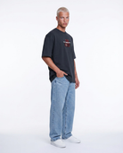 Erkek Ffb Patch Oversize T-Shirt Füme