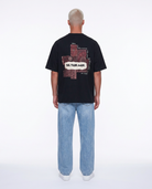 Erkek Ffb Patch Oversize T-Shirt Siyah
