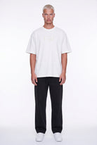Erkek Ffb Vintage Nakışlı Oversize T-Shirt Ekru