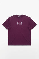 Erkek Ffb Vintage Nakışlı Oversize T-Shirt Vişne