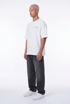 Erkek Hallelujah Baskılı Oversize T-Shirt Ekru