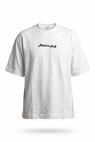 Erkek Hidden Self Baskılı Oversize T-Shirt Ekru