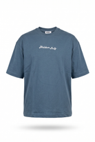 Erkek Hidden Self Baskılı Oversize T-Shirt Petrol