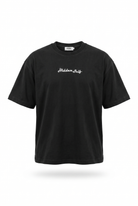 Erkek Hidden Self Baskılı Oversize T-Shirt Siyah