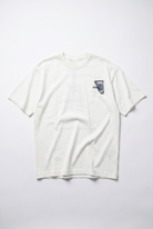 Erkek Itsbyzey Nakış Detaylı Oversize T-Shirt Ekru