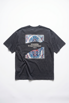 Erkek Itsbyzey Nakış Detaylı Oversize T-Shirt Füme