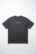 Erkek Maison Baskılı Oversize T-Shirt Füme
