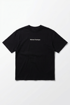Erkek Maison Baskılı Oversize T-Shirt Siyah
