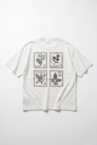 Erkek Nakışlı Oversize T-Shirt Ekru