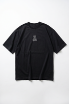 Erkek Nakışlı Oversize T-Shirt Siyah