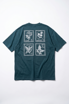 Erkek Nakışlı Oversize T-Shirt Zümrüt