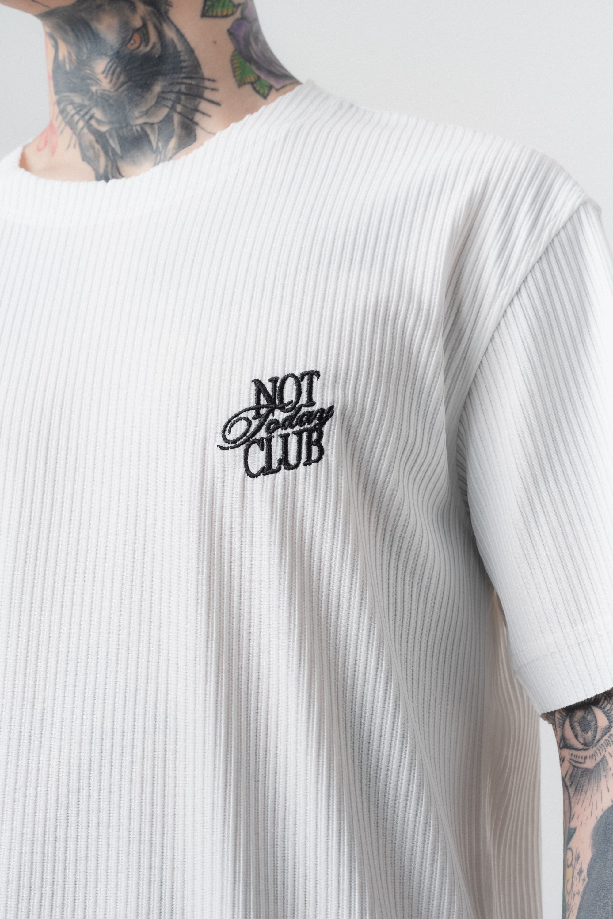 Erkek Not Today Yazılı T-Shirt Pantolon Takım Ekru