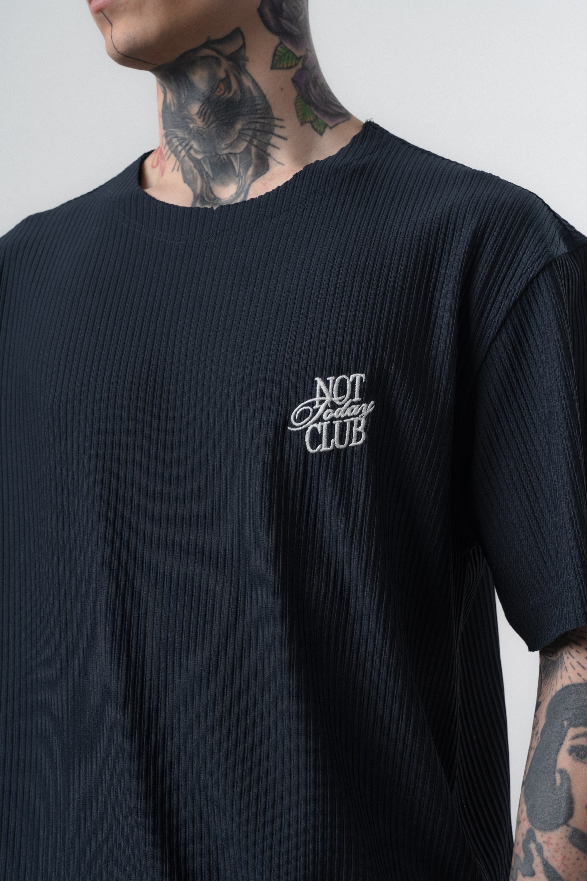 Erkek Not Today Yazılı T-Shirt Pantolon Takım Lacivert