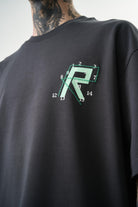 Erkek Numbers Of R Nakışlı Oversize T-Shirt Füme
