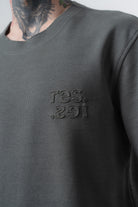 Erkek Pis Dikişli Regular Fit T-Shirt Şort Takım Haki