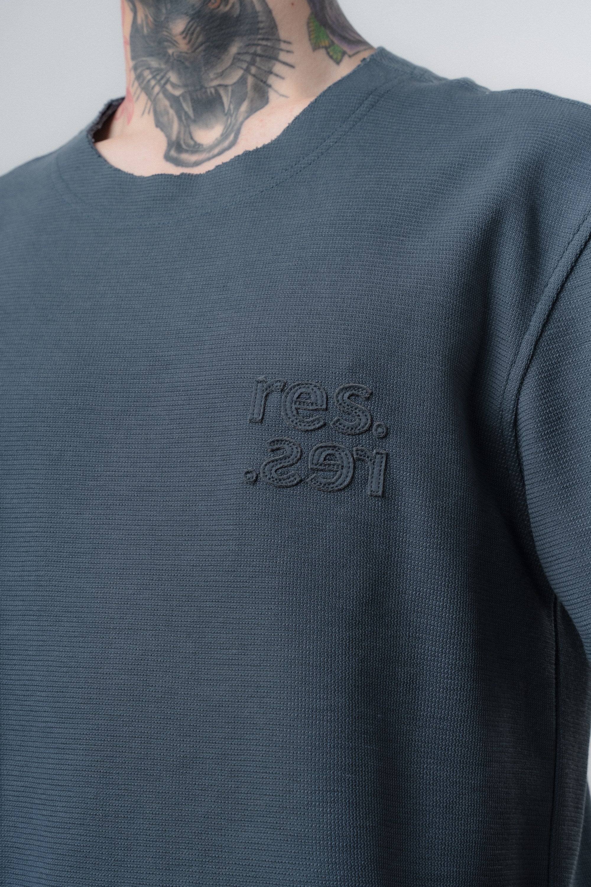 Erkek Pis Dikişli Regular Fit T-Shirt Şort Takım Petrol