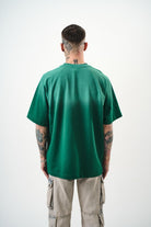 Erkek Res Studio Yazılı Oversize T-Shirt Nefti