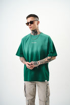 Erkek Res Studio Yazılı Oversize T-Shirt Nefti