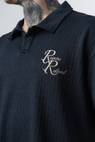 Erkek Respire Relined Yazılı Regular Fit T-Shirt Şort Takım Lacivert