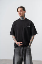 Erkek Respire X Itsbyzey Baskılı Oversize T-Shirt Siyah