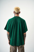 Erkek Revival Baskılı Oversize T-Shirt Nefti