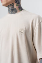 Erkek Route 07 Arma Detaylı Regular Fit T-Shirt Şort Takım Bej
