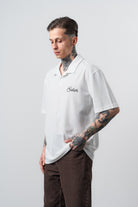 Erkek Senor Yazılı Polo Yaka Regular Fit T-Shirt Ekru
