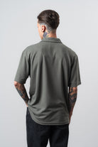 Erkek Senor Yazılı Polo Yaka Regular Fit T-Shirt Haki