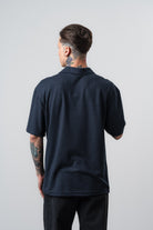 Erkek Senor Yazılı Polo Yaka Regular Fit T-Shirt Lacivert