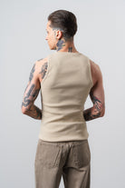 Erkek Tank Top Atlet Bej