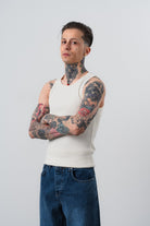 Erkek Tank Top Atlet Ekru
