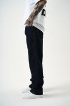Erkek Washed Baggy Pantolon Lacivert