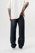 Erkek Washed Baggy Pantolon Tint Mavi