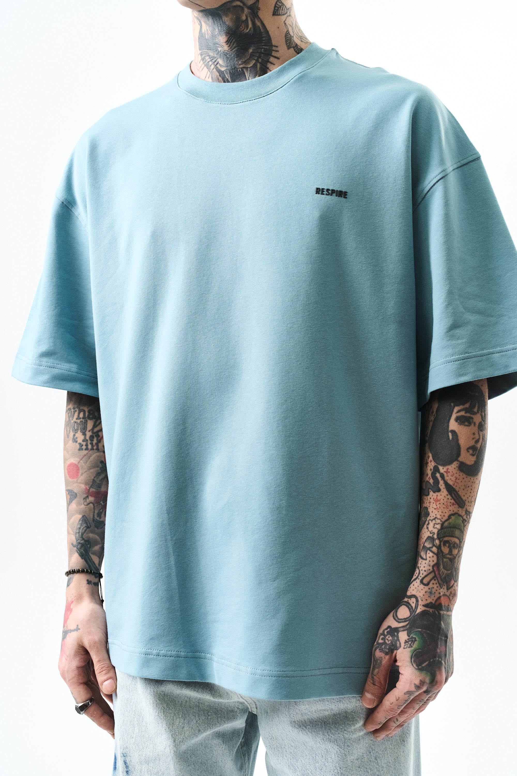 Erkek Respire Yazı Detaylı Oversize T-Shirt Prada