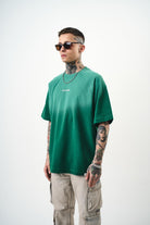 Erkek Res Studio Yazılı Oversize T-Shirt Nefti