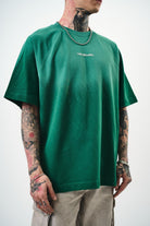 Erkek Res Studio Yazılı Oversize T-Shirt Nefti