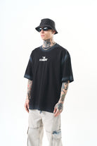 Erkek The Standard Baskılı Oversize T-Shirt Siyah