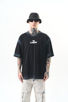 Erkek The Standard Baskılı Oversize T-Shirt Siyah