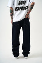 Erkek Washed Baggy Pantolon Lacivert