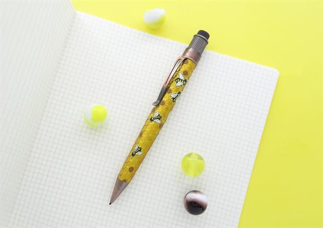 Retro 51-Tornado™ Rescue "Buzz" Bee Honeybee Mekanik Uçlu Kalem-Mekanik Uçlu Kalem-3-Milagron.com